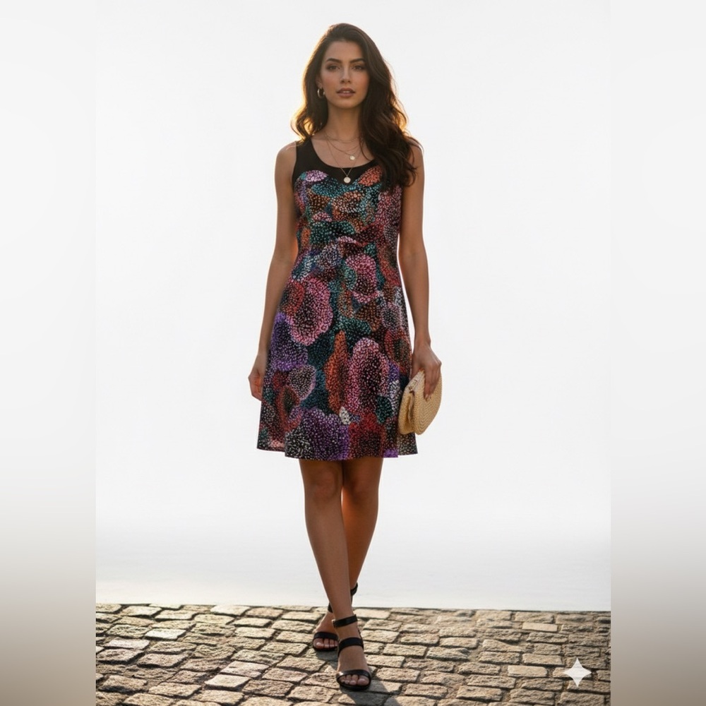 Lush Multicolor Floral Mini Dress